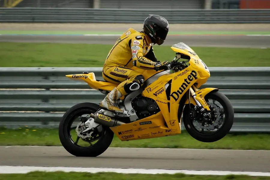 Superbike auf der Rennstrecke